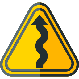 구불구불한 길 icon