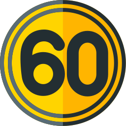 snelheidslimiet 60 icoon