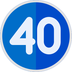 velocidade 40 Ícone