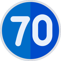 geschwindigkeit 70 icon