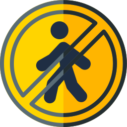 歩行者禁止 icon