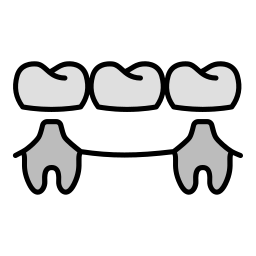 prótese dentária Ícone
