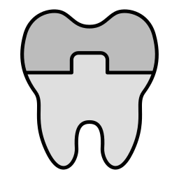 prótese dentária Ícone
