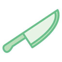 coltello da mannaia icona