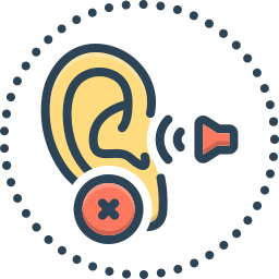 problemi di udito icona