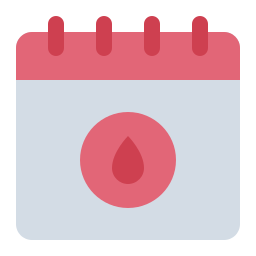 calendrier menstruel Icône