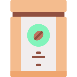 Paquete de cafe icono