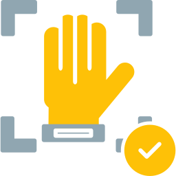 Hand recognition icon
