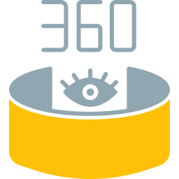 360 weergave icoon