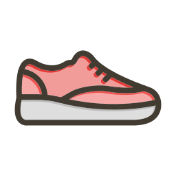 zapatos de gimnasia icono