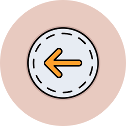 pijlen naar links icoon