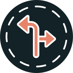 Turn direction icon
