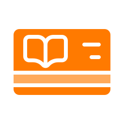 tarjeta de biblioteca icono