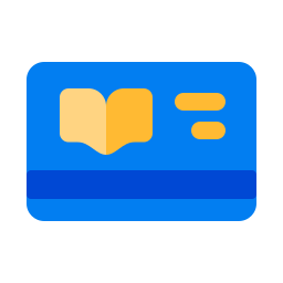 Library card icon