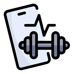 aplicación de fitness icono