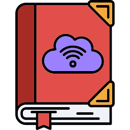 biblioteka w chmurze ikona