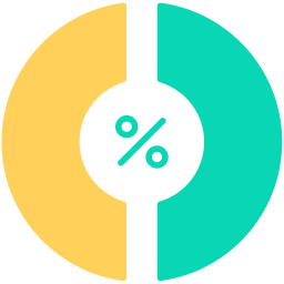 Percentage chart icon
