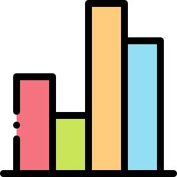 Gráfico de barras Ícone