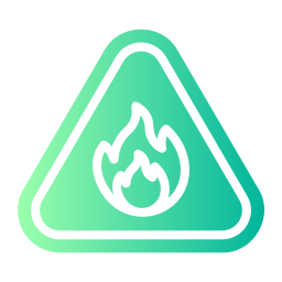 brandbare materialen icoon