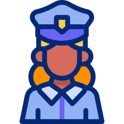 mujer policia icono