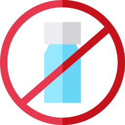 Botella de plástico icono