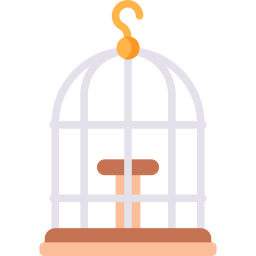 gabbia per uccelli icona