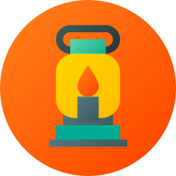 Oil lamp icon