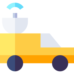 furgoneta de televisión icono