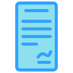 Contract document icon