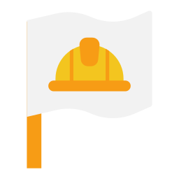 bandiera della festa del lavoro icona
