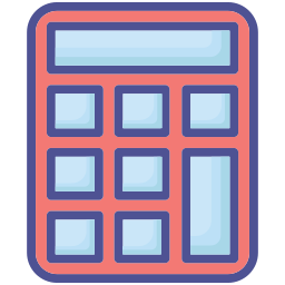 wiskundige rekenmachine icoon