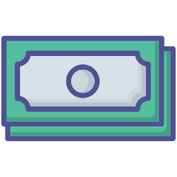 banca delle banconote icona