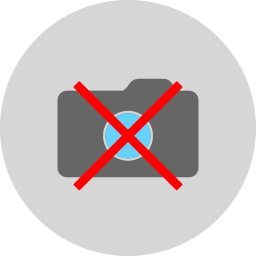 No photography icon