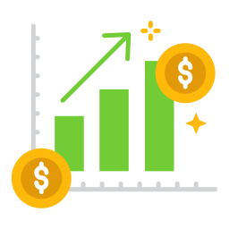 Growth chart icon