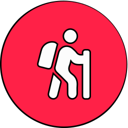 heuvelbeklimming icoon