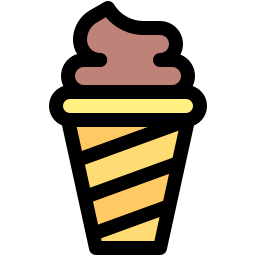 sorvete softserve Ícone