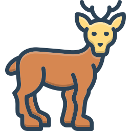 Roe deer icon