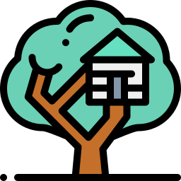 Tree house icon