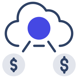 financement cloud Icône