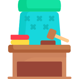 Judge chair icon