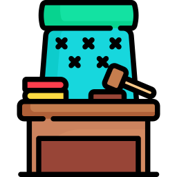 Judge chair icon