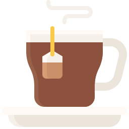 thé au cacao Icône