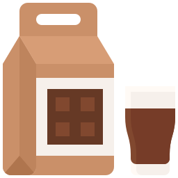 latte al cioccolato icona