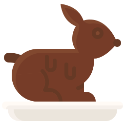 coniglio di cioccolato icona