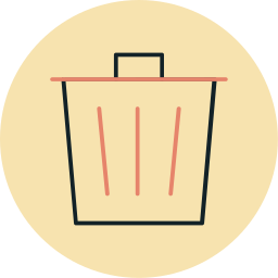 cestino dei rifiuti icona