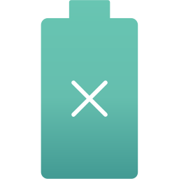 niedriger batteriestatus icon