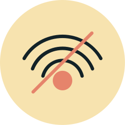 geen wifi-signaal icoon