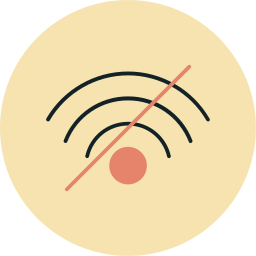 geen wifi-signaal icoon