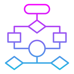 diagrama de flujo icono