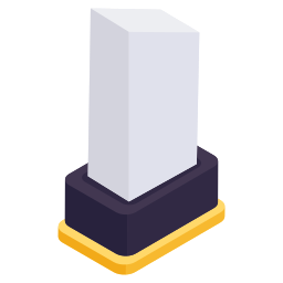trofeo de cristal icono